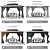 HOTEEL 10x12 Hardtop Gazebo on Clearance with Heavy Duty Galvanized Steel Double Metal roof,Aluminum Frame,Patio Gazebo with Curtains and Netting,Outdoor Permanent Pavillon for Backyard,Black