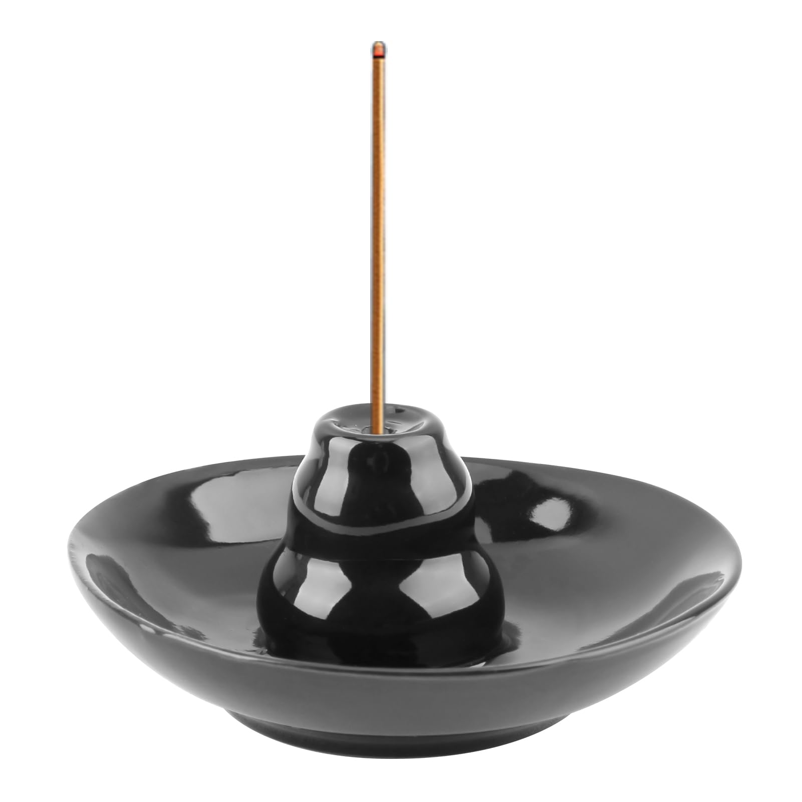 Soporte para Varillas de Incienso de Cerámica, con Diseño de Impresión de un Jardín Zen, Ideal para Decoración del Hogar, Meditación y Yoga, Incensario de Loto