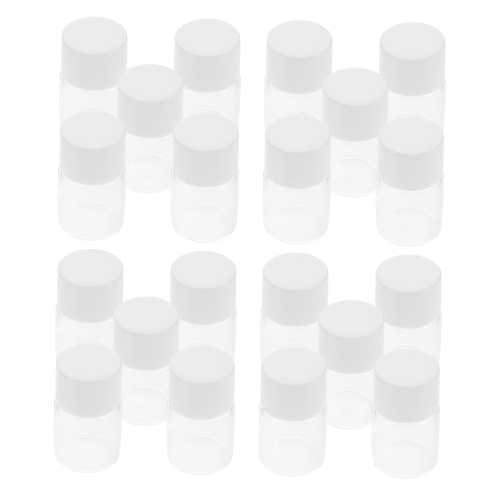 Ciieeo Globuli Tubes Empty 20pcs Small Plastic Bottles for Liquids Mini Lip Gloss Tubes