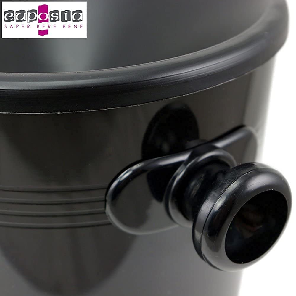 Spittoon - Sputacchiera - Crachoir - Spucknapf - Professionale in Plastica - Modello Cone 12 - capacità 1.2 lt. - By Nero (Black), 6