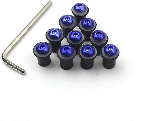 TCHAU Bodywork Kits for Kawasaki Z650 Z750 Z800 Z900 Z1000 Z1000SX Z900RS Motorcycle Windshield Bolts Screw Nut Fastener Kit M5 5mm 10PCS Parts