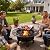 Verdeluxe 36 inch Outdoor Fire Pit with Grill, Wood Burning Firepit,for Family Gatherings Camping, Backyard, Patio,BBQ,Bonfire