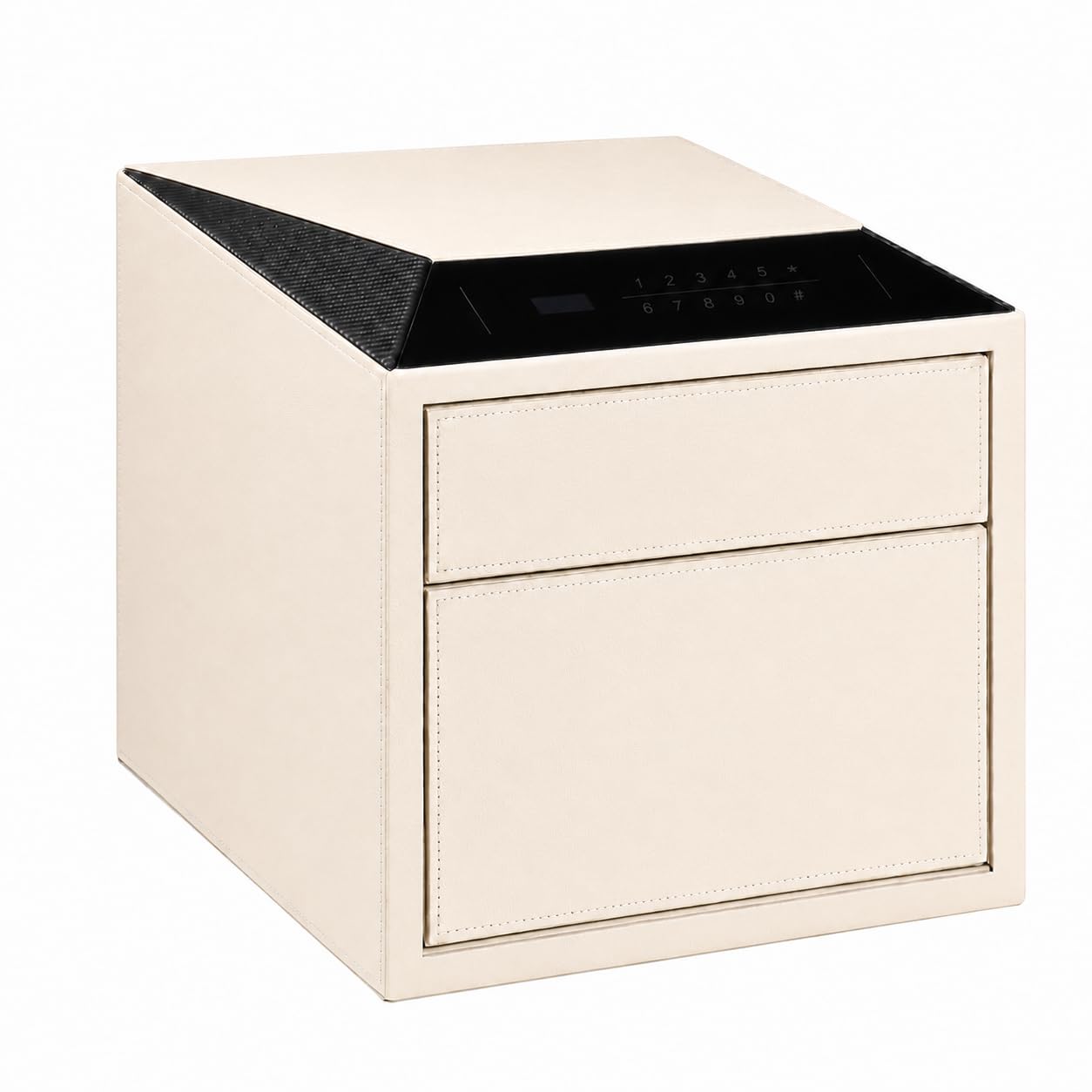Photo 1 of Biometric Safe Jewelry Safes for Home featuring a Quick-Access Fingerprint Lock, Digital Keypad and Secure Slide-Away Drawer 14" × 16.5"