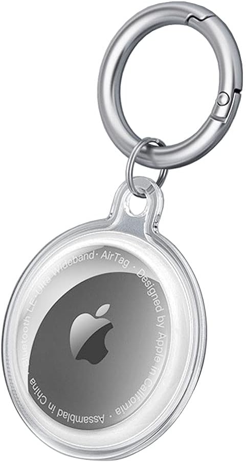 Leather Case for AirTag with Keychain