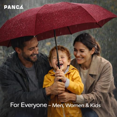 Image of PANCA Foldable Travel Umbrella Compact Manual Sun Rain UV Protection