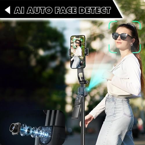 Image of Kratos K28 Premium Advanced AI Powered 70 Inch Auto Pop Up Aluminium Tripod with Smart Sensor,Auto Face Tracking,360 Rotating Stand for Professional Suitable for Mobile & Camera Vlogging