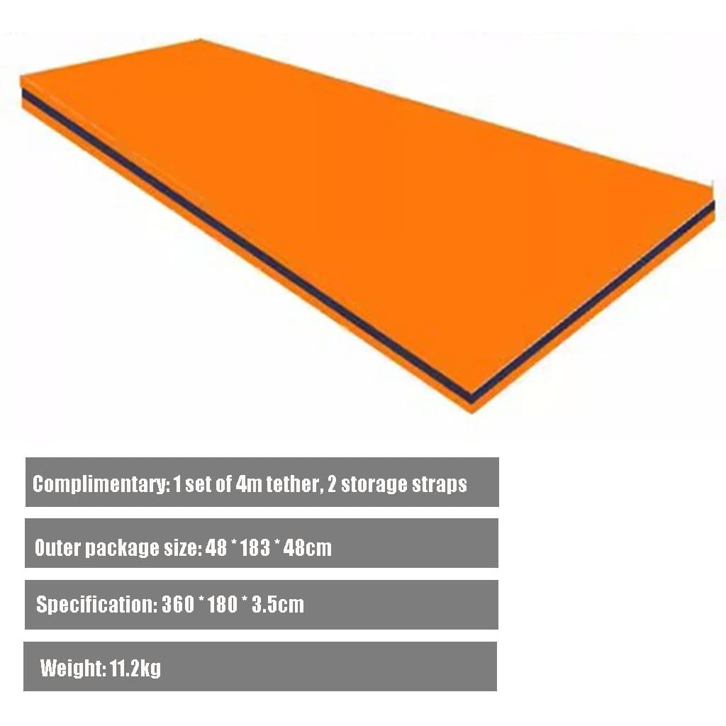 Tappeto Galleggiante Materassino galleggiante arrotolabile - Non c'è bisogno di gonfiare, letto galleggiante non assorbente, for riunioni di famiglia/sport acquatici