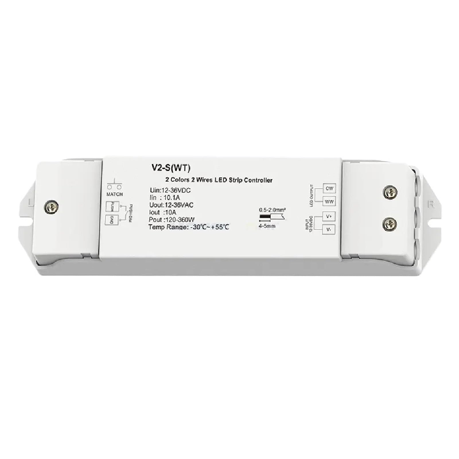Controlador atenuador LED 2,4G ideal para regular la temperatura de color en tus espacios