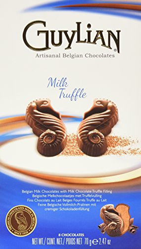 Guylian Belgium Chocolates Milk Chocolate Seahorse Truffle, Milk Chocoalte Filling, 2.47 Ounce