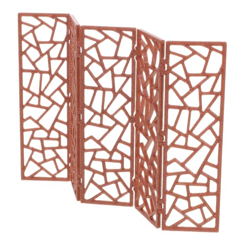 VICASKY 20 en Bois Vintage, Écran Miniature pour Maison de Poupée, Accessoires de Mobilier Rétro pour Décoration Intérieure, Paravent D’intérieur pour...