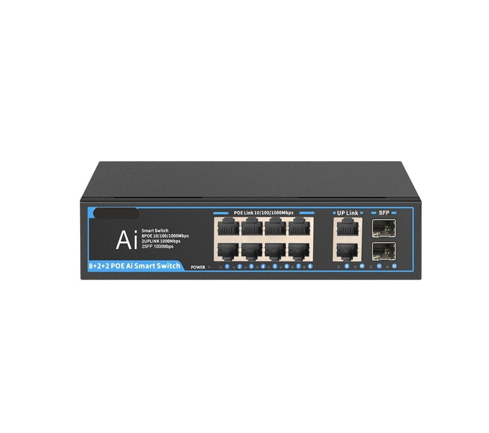 Commutateur PoE Gigabit 8 ports commutateur ethernet intelligent plug and play 1000mbps