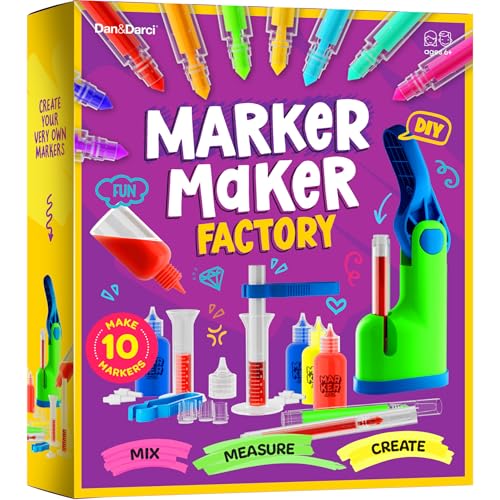 Dan&Darci Marker Making Kit for Kids - Arts and Crafts for Kids Ages 6 7 8 9 10 11 12 Year Old - Crafts for Girls 8-12 - Girl Birthday Gift - Summer Activities - Craft Gifts Toys Age 6-8 8-12