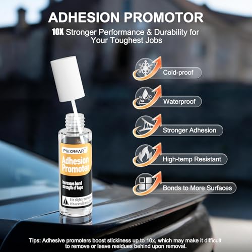 PHIXBEAR Automotive Double Sided Tape with Promoter