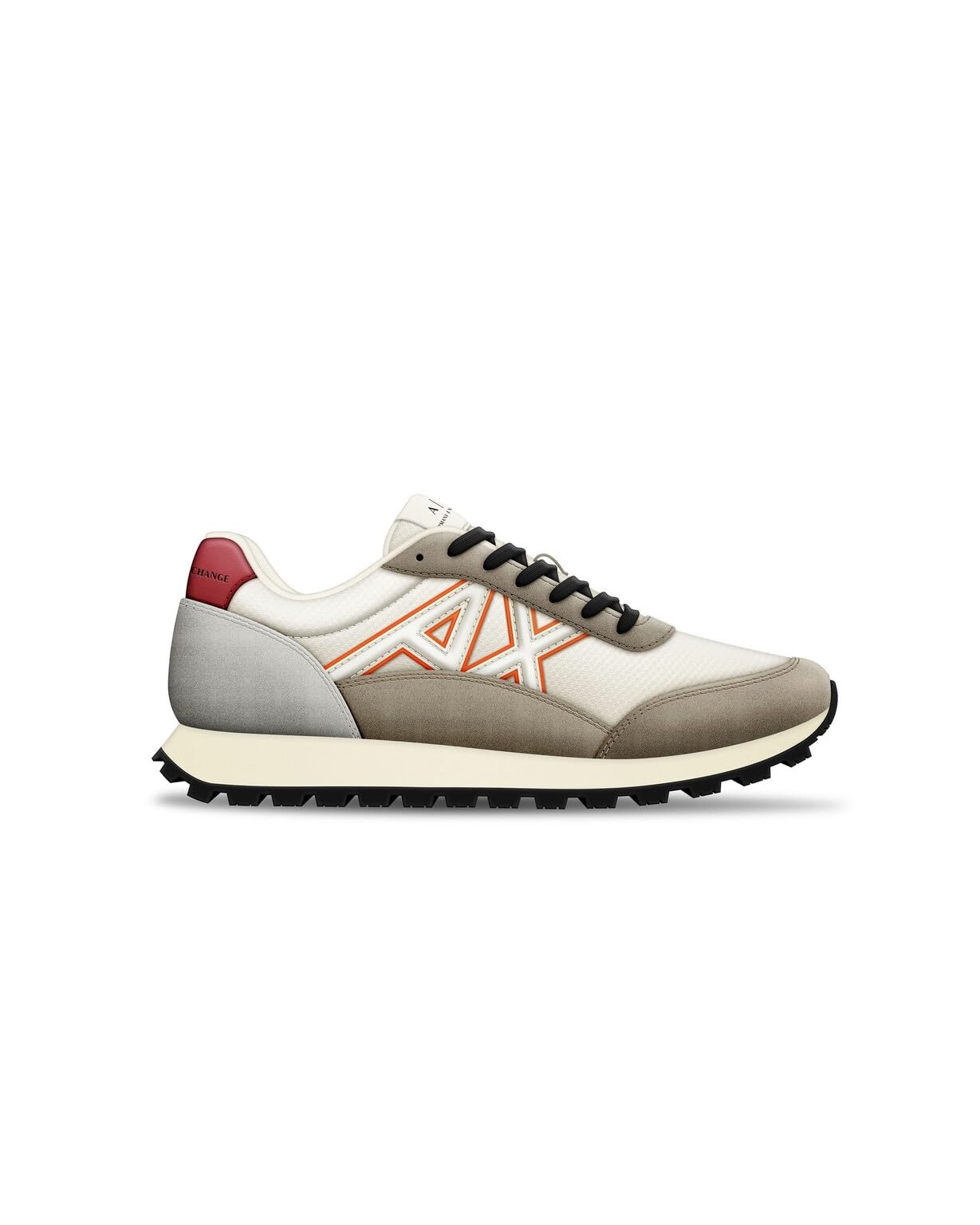 Armani Exchange Drop, MAN Sneaker, R.CASH+OFF WHT+OR.FL,