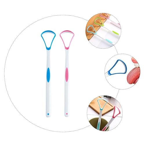 Miniatura 9 de Limpiador de lengua, raspador de lengua oral, cepillo de limpieza de lengua, raspadores de cuidado bucal para adultos, herramientas orales Tpr