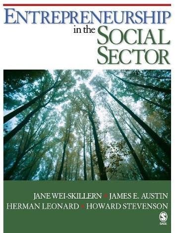 Entrepreneurship in the Social Sector