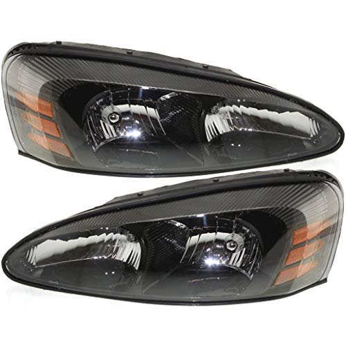 CarLights360 For Pontiac Grand Prix Headlight Assembly 2004-2008 Pair-Driver and