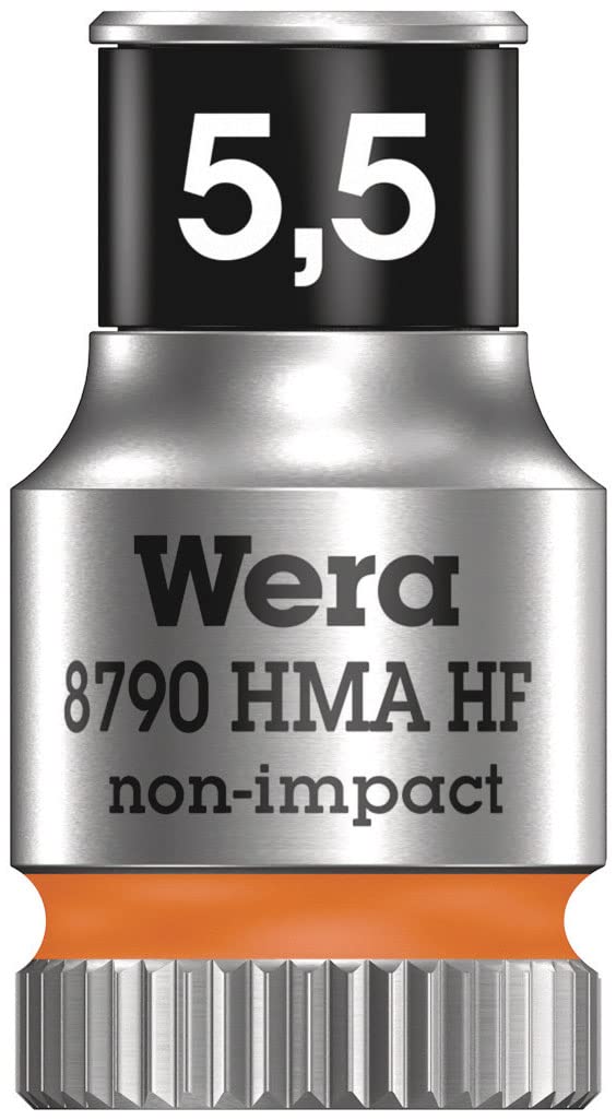 Wera 8790 HMA HF Zyklop Socket - 1/4"" - Holding Function 5.5 x 23mm