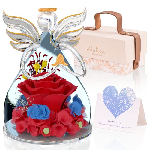 Skrepug Forever Rose éternelle fleur rose faite à la main pour mère, femme, petite amie, Saint-Valentin, anniversaire de mariage Cover