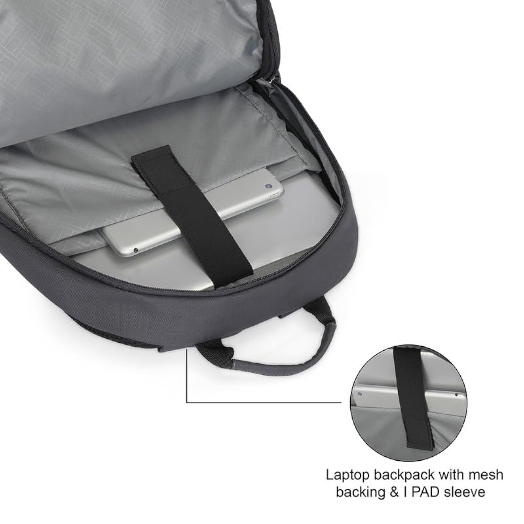 Laptop Backpack for Men & Women, One-Size, Grey