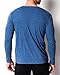MODCHOK Men's Slim Fit T Shirt Tee Long Sleeve V Neck Shirts Undershirt Tops Small 1-blue