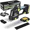 Saker Cordless Hedge Trimmer-20V Electric Shrub Trimmer Grass Shears Handheld Grass Cutter, Hedge Shear with 1 PCS Rechargeable Battery and Charger for Garden, Lawn