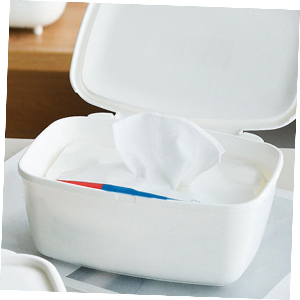 PRETYZOOM 6 Pièces Boîte De Lingettes Porte-Lingettes Pour Bébé Distributeur De Lingettes Organisateur De Stockage De Masque Porte-Conteneur De Lingettes Étui De Lingettes Pour Bébé