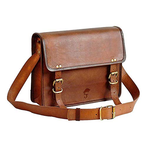 13 inch Leather Messenger Bag - Image 6