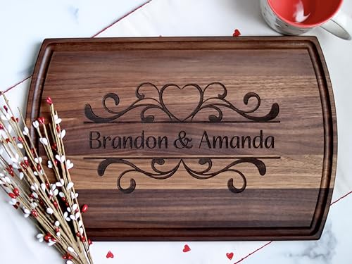 Tabla de cortar rectangular de madera personalizada miniatura 4
