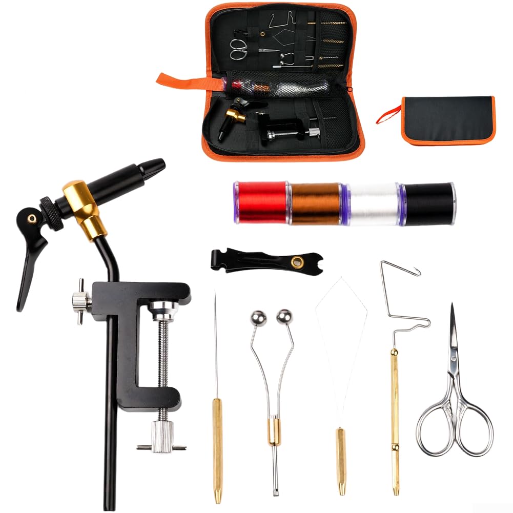 Set Attrezzi Pesca per mosca Completo per portatile Set Attrezzi(B)