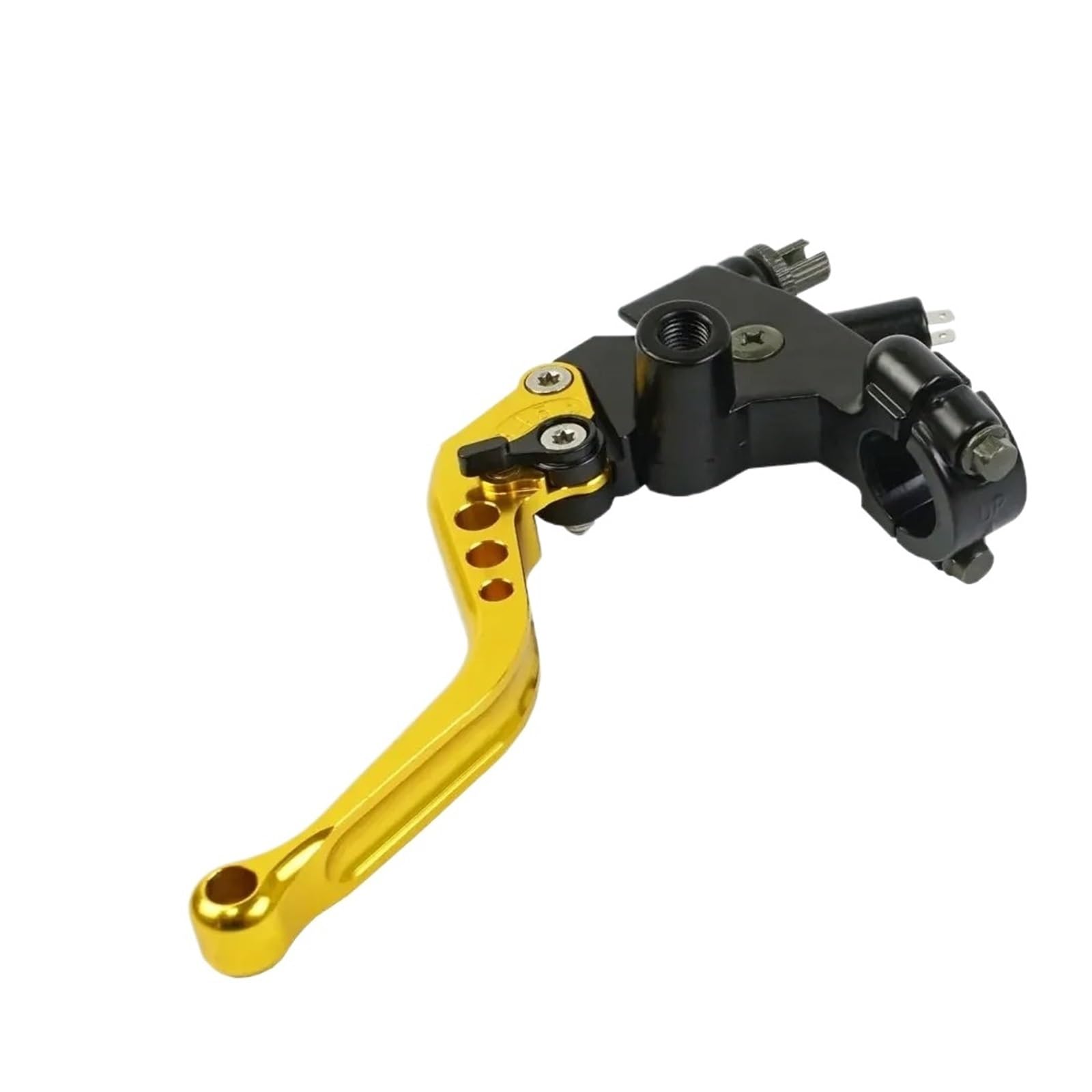 Hguvsjd 7/8" 22mm CNC Aluminum Alloy Moto Front Brake Clutch Master Cylinder Hydraulic Pump Lever Motorcycle Brake Lever(Clutch Yellow)