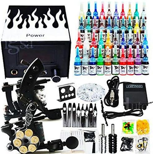 Complete Tattoo Machine Set Machine Stigma 40 Colors/Ink Tattoo Kit Gun 50 Needle