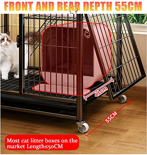 Cage pour chat à roulettes pour protéger vos meubles des griffures - 3