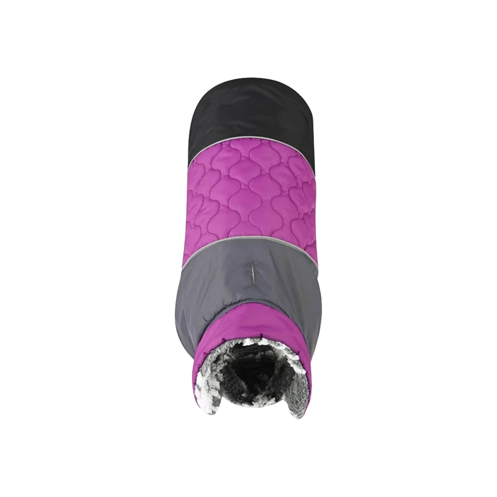 Abrigo impermeable para mascotas con arnés reversible púrpura XXXL para perros
