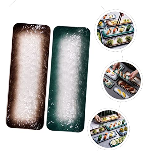 Juego 2 Platos Rectangulares de Cerámica para Sushi miniatura 5