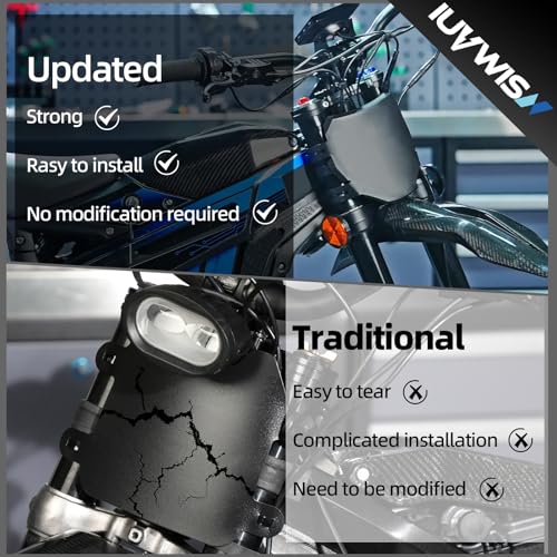 Image of Electric Dirt Bike Number Plate for Surron Tutti Soleil 01 Yozma IN10 TST R002 R002S MX650 Talaria MX3 /R MX4 MX5 XXX eRide Pro SR S SS 2.0 3.0 Rawrr Mantis Ebox ETM RTR Front License Black