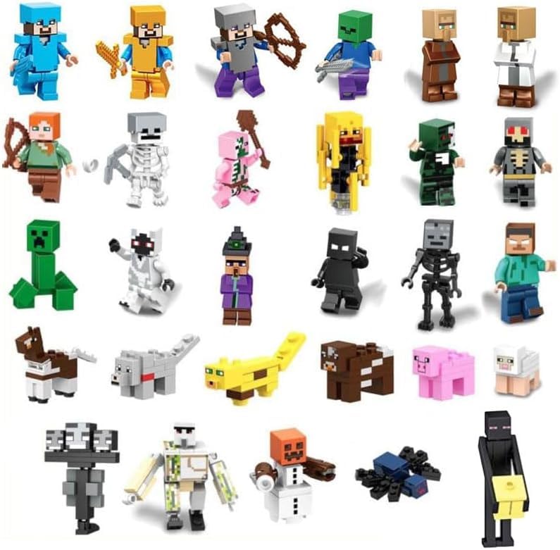 Amazon.co.jp: マイクラ ミニフィグ ブロック 29体セット 互換