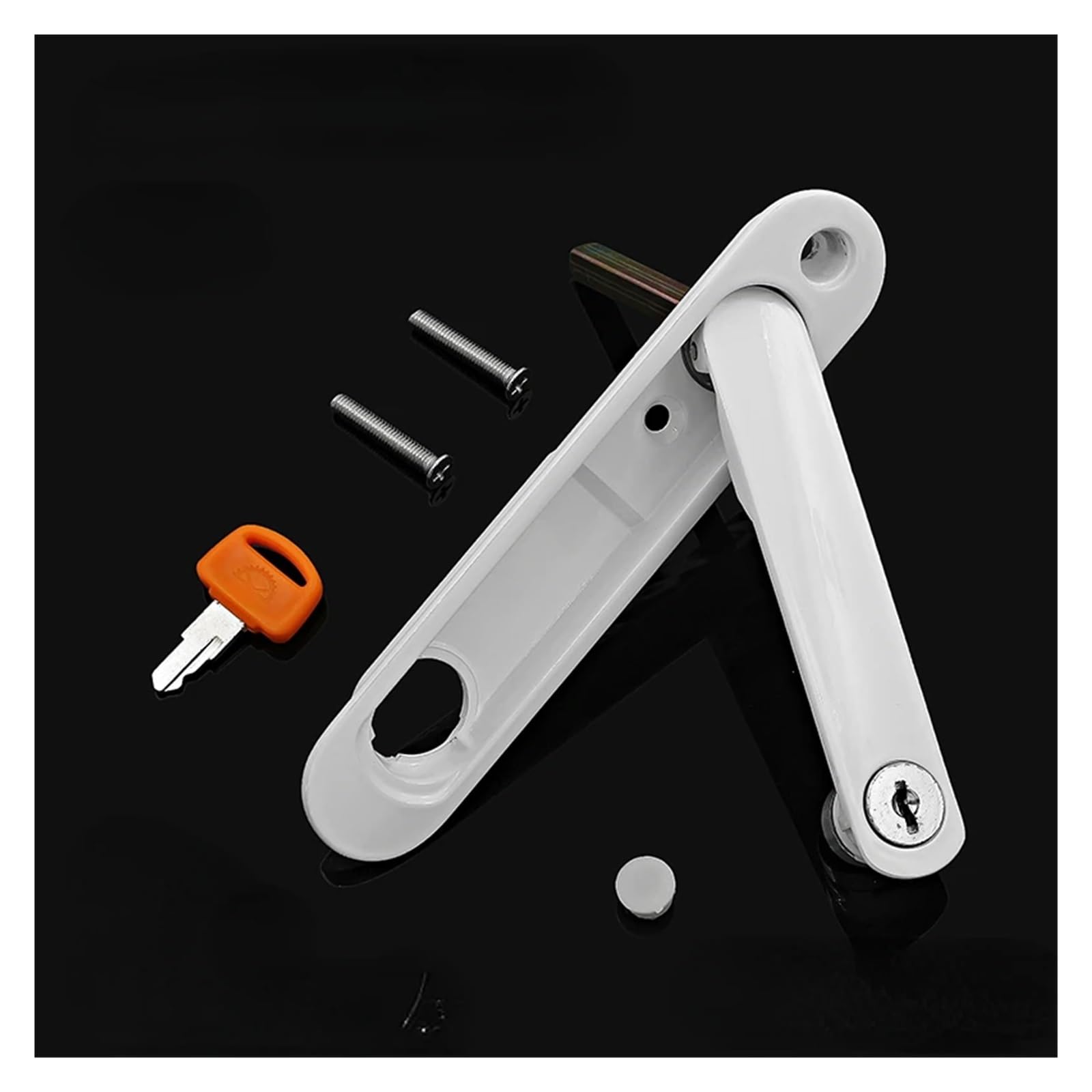 WDWDW Window Handles Casement Locks Key Locking,Hidden with Alloy Hardware Accessories Screen with Stainless Steel Screws