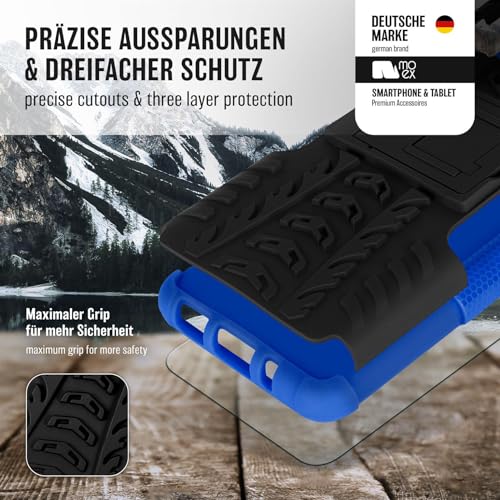 Coque iPhone 13 Pro robuste rigide antichoc intégrale bleu noir moex