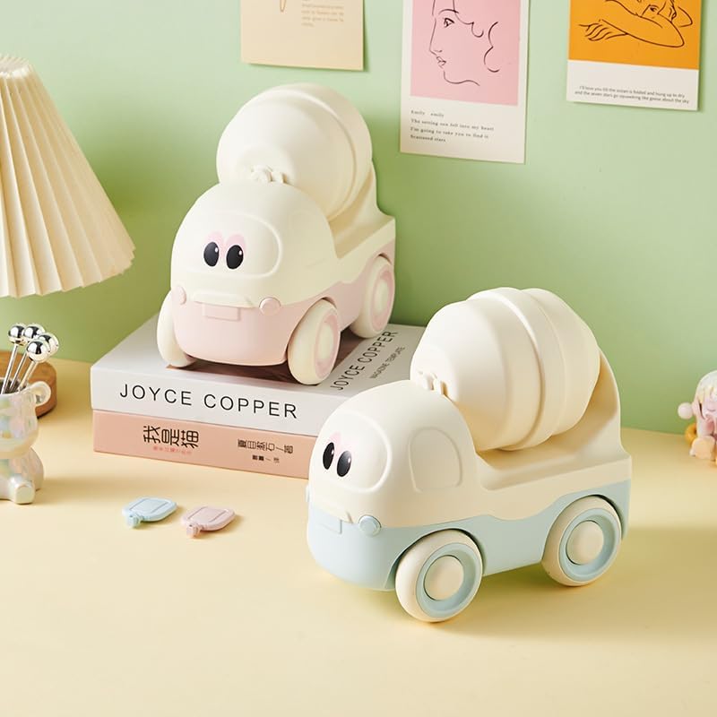 Image of Money Saving Bank with Coin Slot / /Creative Cartoon Design Money Bank / /Plastic Piggy Bank for Boys & Girls (Pack of 1) (Truck Piggy Bank - Pink)