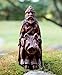 Dryad Design Freyr Figurine Norse God of Fertility and Prosperity Statue - Viking Pagan Home Altar Decor (Wood Finish)