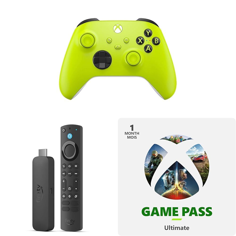 Amazon Fire TV Stick 4K MAX + Electric Volt Xbox Core Wireless
