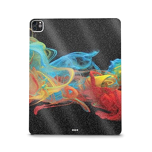 Image of MightySkins Carbon Fiber Skin Compatible with Apple iPad Pro 12.9 inch M2 6th Gen (2022) Full Wrap Kit - Primary Smoke | Protective, Durable Textured Carbon Fiber Finish | Easy to Apply | Made in The USA