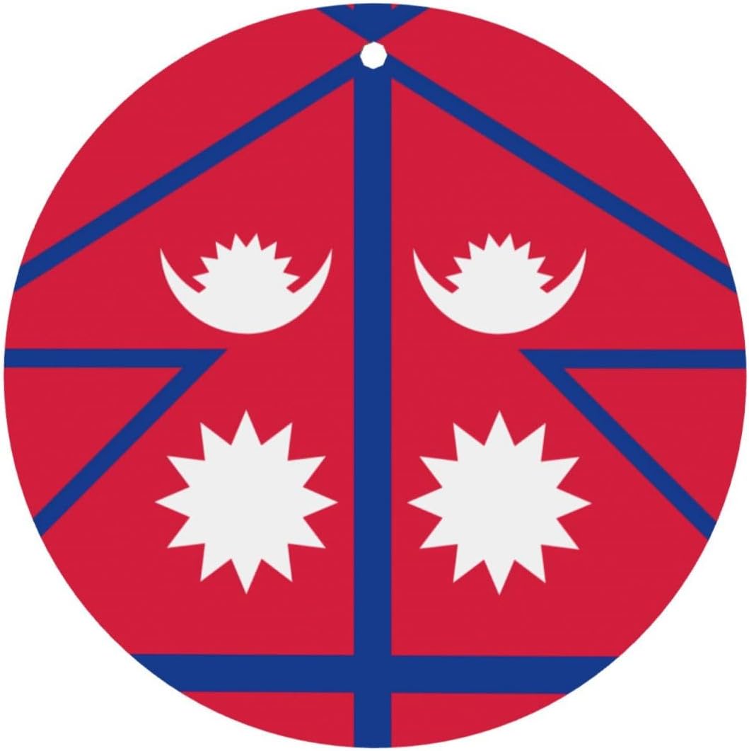 Flag Of Nepal Car Air Fresheners Cards - 6 Pieces,Cardstock Scented Decor For Cars,Bedrooms, Closets