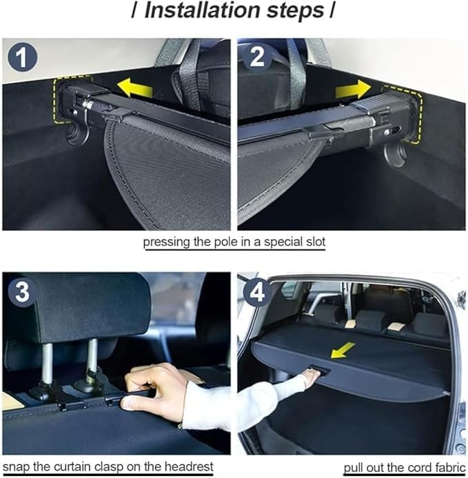 Cache-bagages rétractable Volvo XC40 2021 rideau robuste