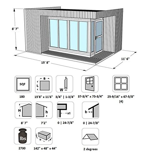 Allwood Arlanda - Kit de montaje de casa de jardín: Amazon.es: Hogar