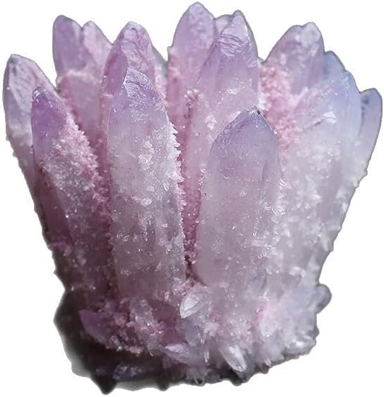 Natural Pink Amethyst Crystal Cluster | Raw Mineral Geode Specimen | Sparkling Home & Office Decoration for Living Room, Desk, Shelf | Unique Collector's Gift Stone,200~300g