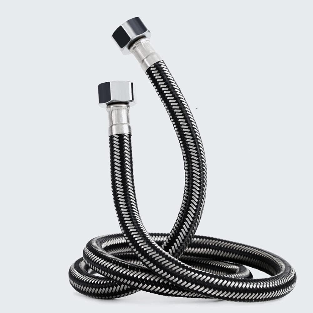 Flexible Hose Pipe Tails Kitchen Sink Bathroom Basin Monobloc Tab Mixer Connector Flexi Pipes Pair Of M10X 1/2 BSP Long Life Stainless Steel Braided Flexible Hoses (30CM - View #11