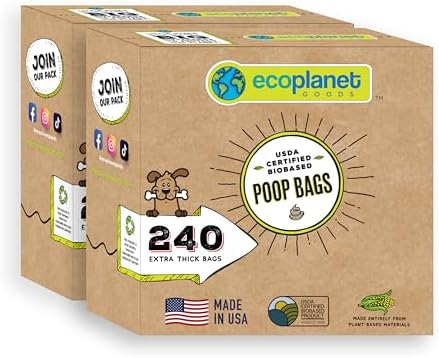 Compostable Dog Poop Bags I 480 Bags I Made in USA I Completely Biodegrades 90 Days After Use I 100% Plant Based I Eco-Friendly I Extra Strong, Leak Proof, 9”x12”, Premium Thickness image 5