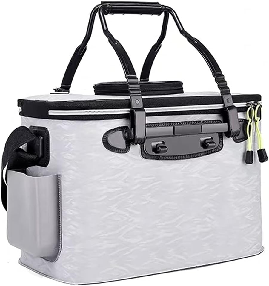 Toolbox Tackle Box Live Fish Bucket Fishing Barreled Multifunctional Folding Thickened Leak-Proof -Piece